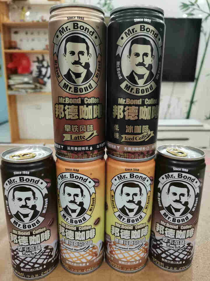 旺旺 邦德咖啡 240ml*6罐装 多规格口味组合装 焦糖玛奇朵*2+摩卡*2+冰咖啡*1+拿铁风味*1怎么样，好用吗，口碑，心得，评价，试用报告,第4张