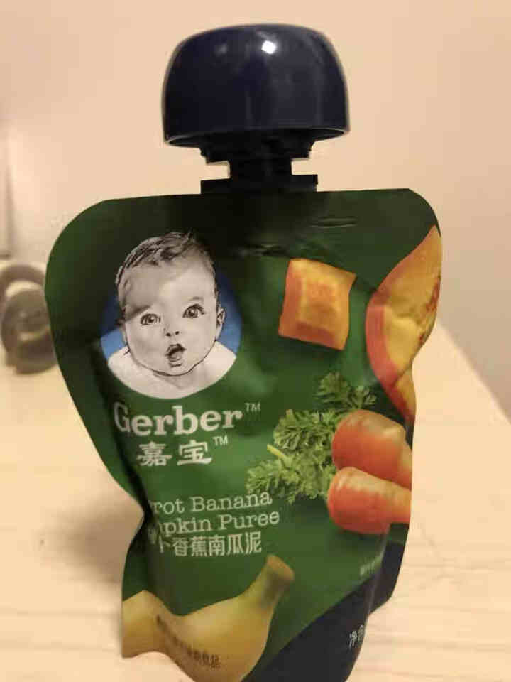 嘉宝(Gerber)果泥婴儿辅食 进口宝宝零食 胡萝卜香蕉南瓜90g怎么样，好用吗，口碑，心得，评价，试用报告,第2张