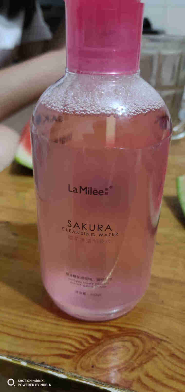 LaMilee（莱玫）樱花净透卸妆水 250ml（眼唇脸三合一 温和清洁 卸妆液乳）正品 樱花净透卸妆水怎么样，好用吗，口碑，心得，评价，试用报告,第2张