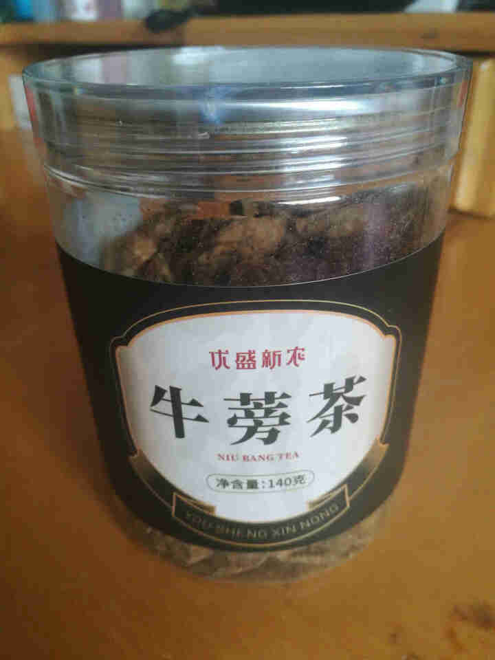 优盛新农 牛蒡茶正品 山东苍山黄金牛蒡根大片泡茶泡水的功效140g罐装怎么样，好用吗，口碑，心得，评价，试用报告,第2张