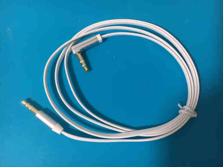 CABLE CREATION 车载aux音频线弯头车用3.5mm公对公4节电脑手机连接汽车音箱音响线 白色扁线【直转弯】 0.9米怎么样，好用吗，口碑，心得，评,第2张