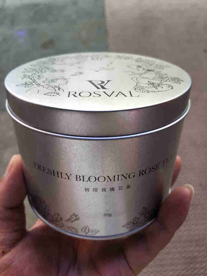 ROSVAL花茶特选玫瑰花茶特级花冠茶叶花草茶 平阴干玫瑰20克/罐 清花慢谷玫瑰花茶（特选）怎么样，好用吗，口碑，心得，评价，试用报告,第3张