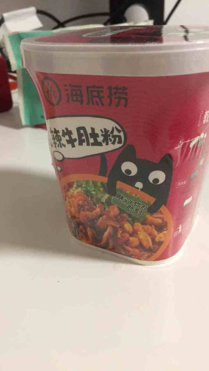 海底捞 酸辣粉冲泡即食粉丝懒人户外网红学生宿舍早餐杯装即食方便粉丝  酸辣牛肚粉136g怎么样，好用吗，口碑，心得，评价，试用报告,第2张