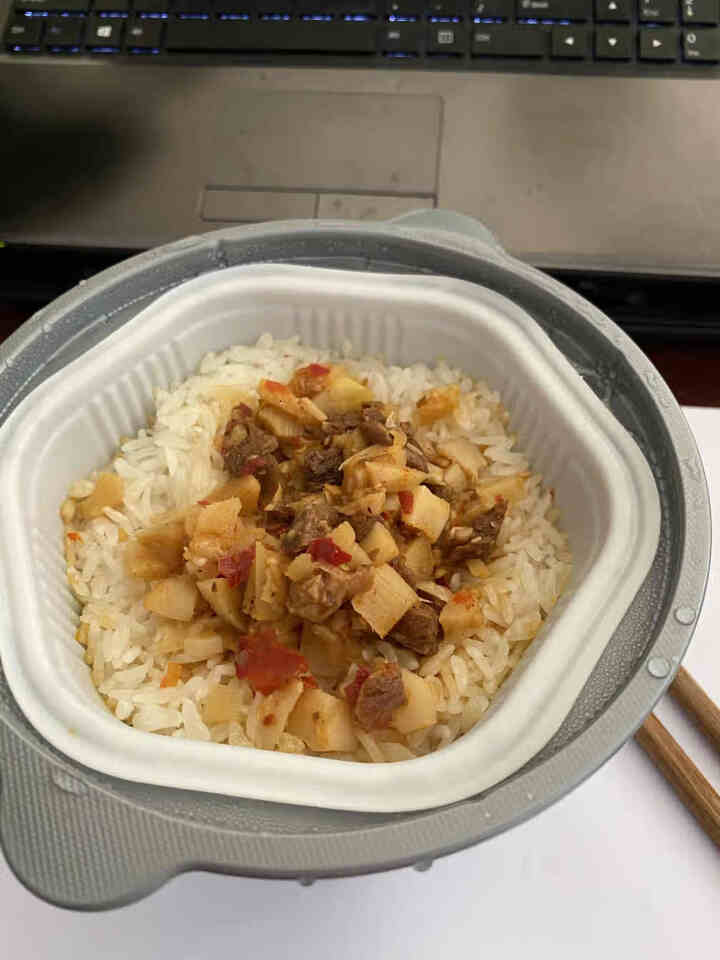 小龙厨自热米饭速食食品懒人煲仔饭盒饭方便自加热米饭团即食快餐 笋尖牛肉（拍2单盒仅需12.9）怎么样，好用吗，口碑，心得，评价，试用报告,第4张