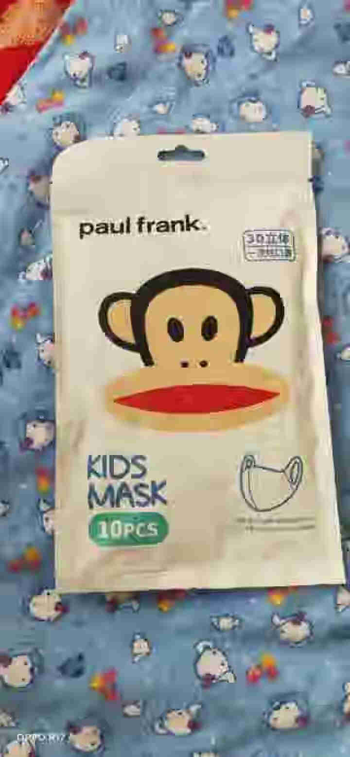 大嘴猴（Paul Frank）儿童口罩一次性透气防尘婴儿口罩 10片(3,第2张