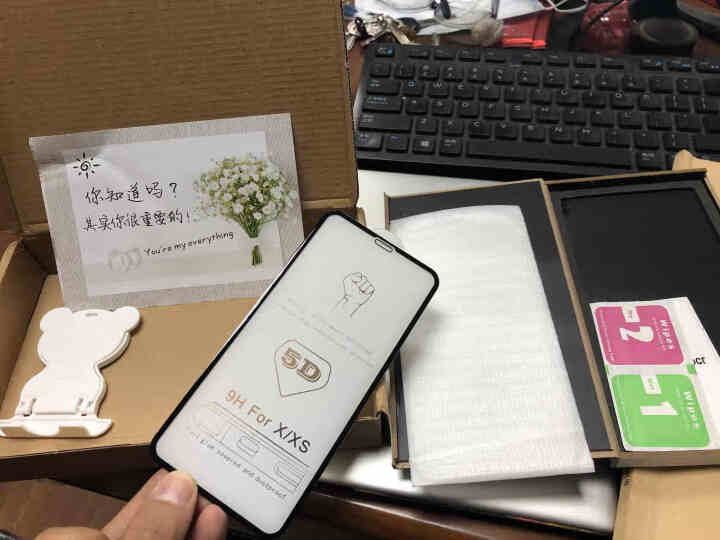 果孜 iPhone7/6s/8钢化膜苹果7Plus全屏全覆盖抗蓝光高清防爆手机贴膜 苹果7p/8p 5.5【黑色】全屏高清膜怎么样，好用吗，口碑，心得，评价，试,第3张