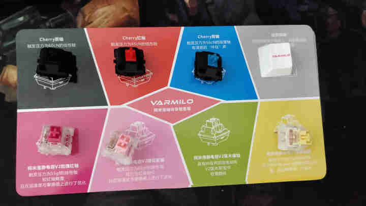 阿米洛（Varmilo）试轴器 个性键帽 小挂饰 阿米洛轴体体验套装6颗装怎么样，好用吗，口碑，心得，评价，试用报告,第4张