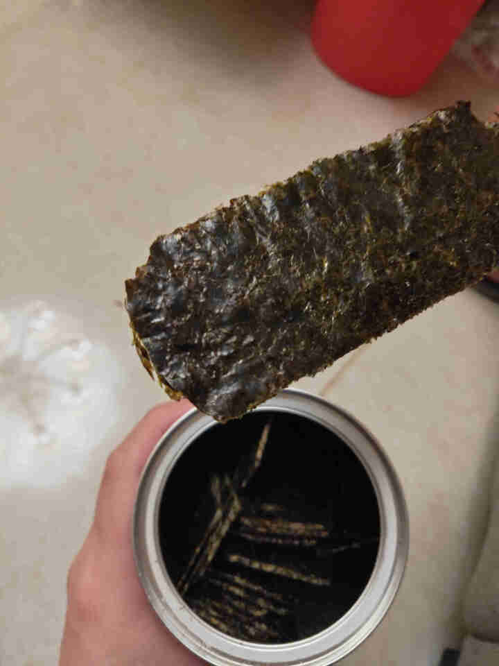 优选鲜峰零食小吃休闲食品头水海苔夹心脆巴旦木小鱼烘焙小虾沙丁鱼片鱿鱼丝海味零食熟食办公室休闲零食  40g辣味海苔*2罐+25g烘焙烤虾怎么样，好用吗，口碑，心,第4张