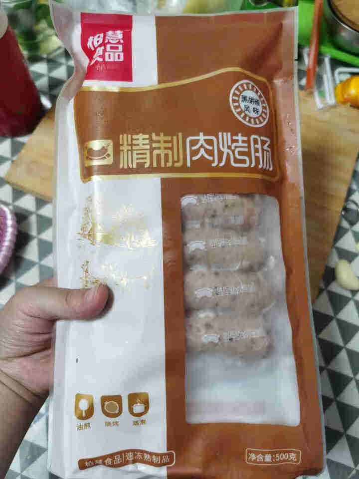 柏慧食品 火山石精制肉烤肠（黑胡椒味）500g/袋 纯肉 热狗肠 早餐肠 地道肠怎么样，好用吗，口碑，心得，评价，试用报告,第2张