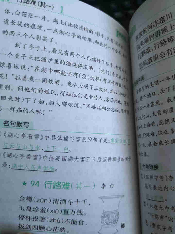 pass绿卡图书初中语文必背古诗文人教版RJ版部编版七八九年级7,第4张