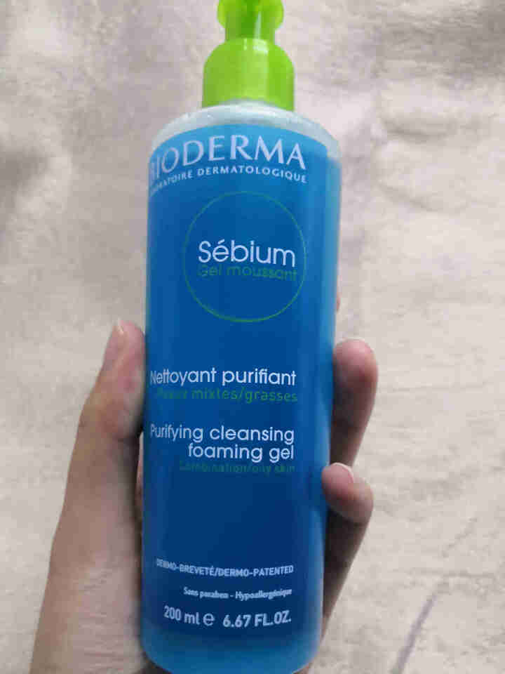 法国贝德玛（BIODERMA）净妍平衡洁肤凝胶洁面乳洗面奶200ml（温和清洁卸妆 控油收毛孔 油痘肌 低泡无皂基）怎么样，好用吗，口碑，心得，评价，试用报告,第2张