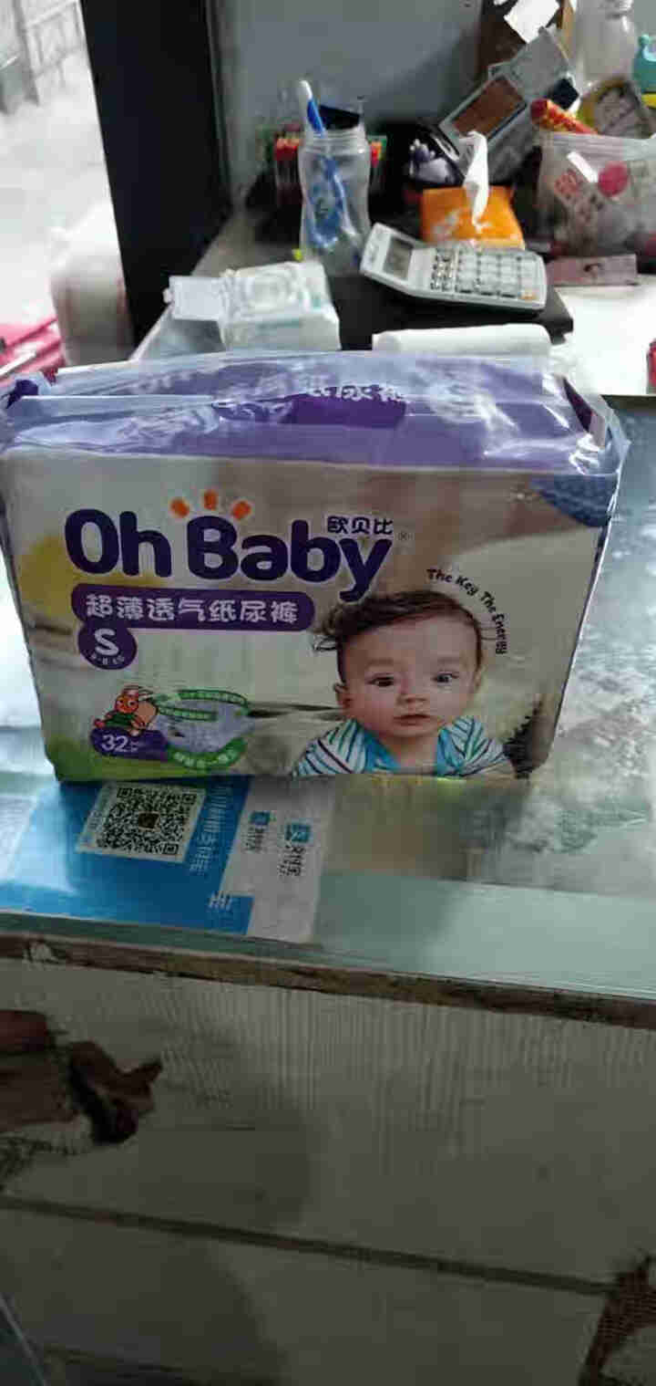 【自营仓发货】欧贝比（OHBABY）婴儿纸尿裤超薄透气 尿不湿干爽透气不起坨不侧漏 男女宝宝通用   S码32片怎么样，好用吗，口碑，心得，评价，试用报告,第2张