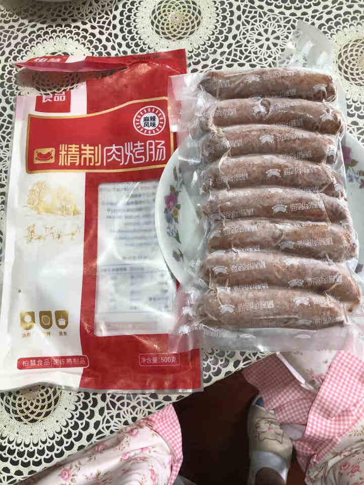 柏慧食品 火山石精制肉烤肠（麻辣味）500g/袋 纯肉 热狗肠 早餐肠 地道肠怎么样，好用吗，口碑，心得，评价，试用报告,第3张