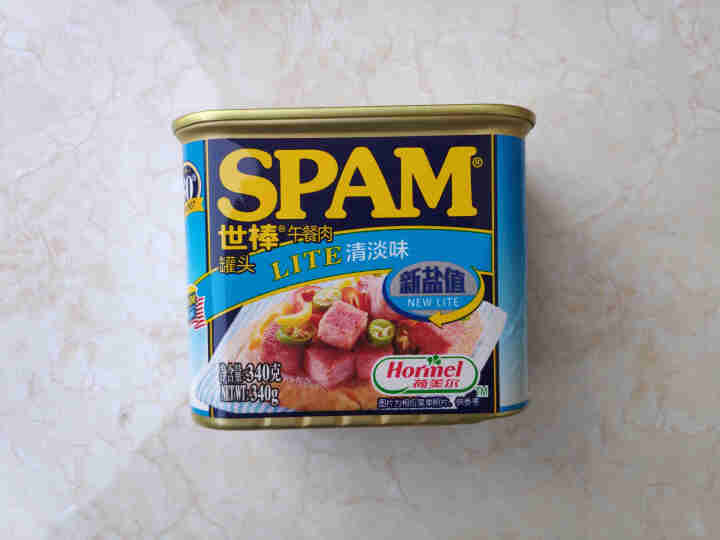 世棒（SPAM）午餐肉罐头清淡口味340g 开罐即食早餐三明治火锅烧烤麻辣香锅泡面搭档怎么样，好用吗，口碑，心得，评价，试用报告,第2张