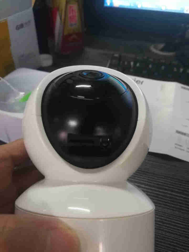 海尔（haier） 家用摄像头监控器360度全景高清无线家庭室内电脑观看移动侦测报警 (1080P)15款标配云台机+32G高速内存卡 （590升级款）一年只换,第5张