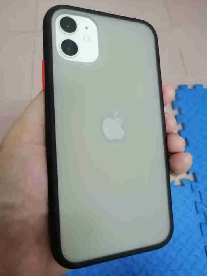 膜思维 苹果11手机壳iPhone11Pro Max全包气囊防摔撞色硅胶边框半透明男女款保护套 苹果11,第4张