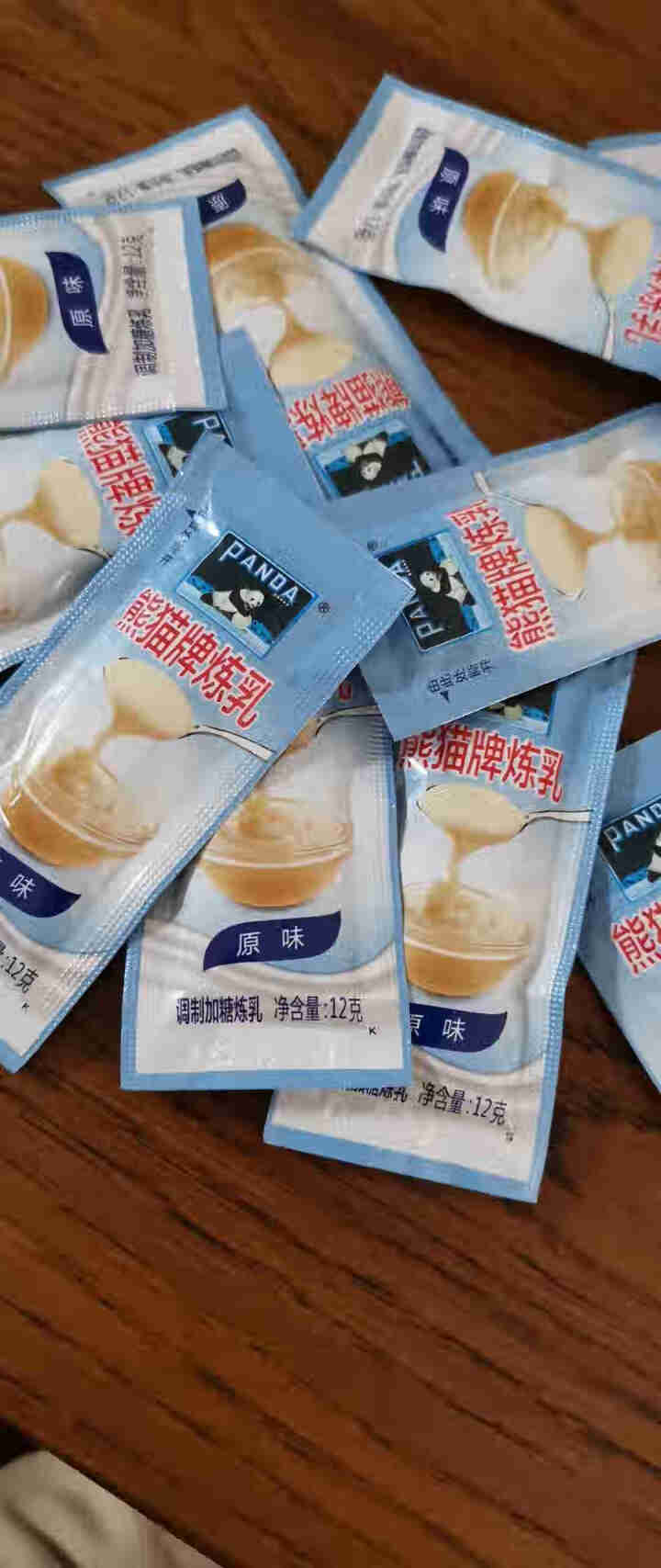 熊猫炼乳 奶茶甜品咖啡伴侣 早餐涂抹面包三明治酱料 自制饼干蛋挞烘焙原材料 12g*40袋怎么样，好用吗，口碑，心得，评价，试用报告,第4张