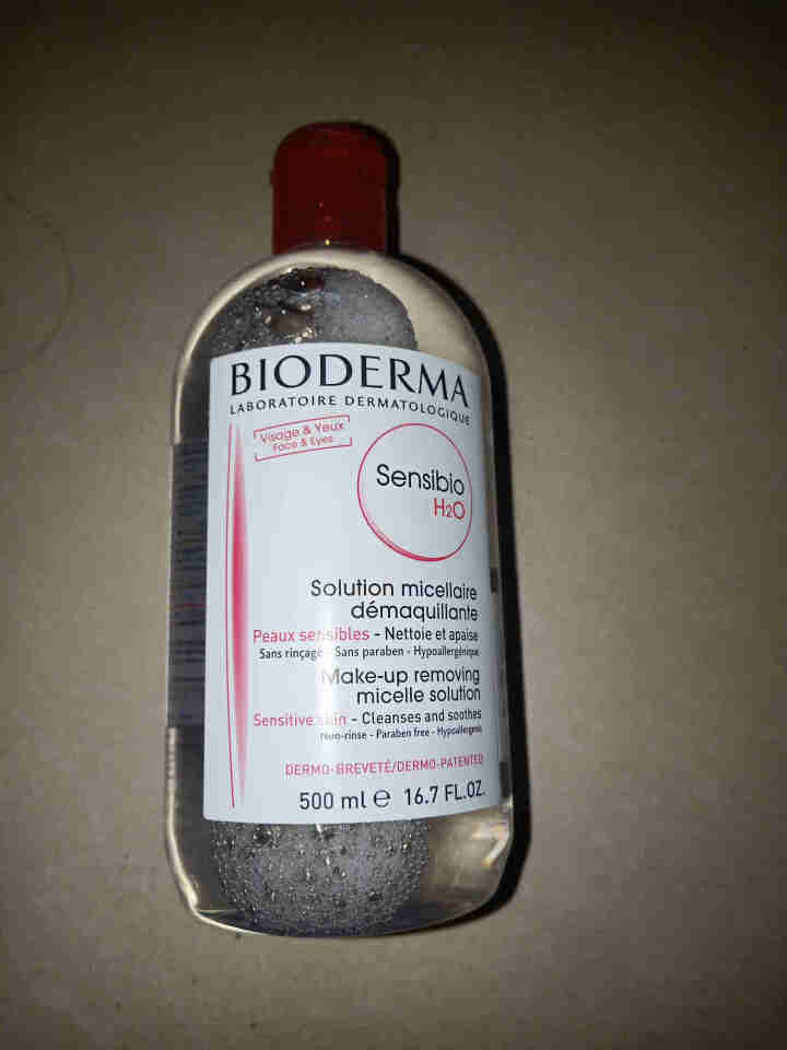 法国贝德玛（BIODERMA）舒妍多效洁肤液500ml （卸妆水 深层清洁 粉水 舒缓保湿 敏感肌 眼唇 原装进口）怎么样，好用吗，口碑，心得，评价，试用报告,第2张