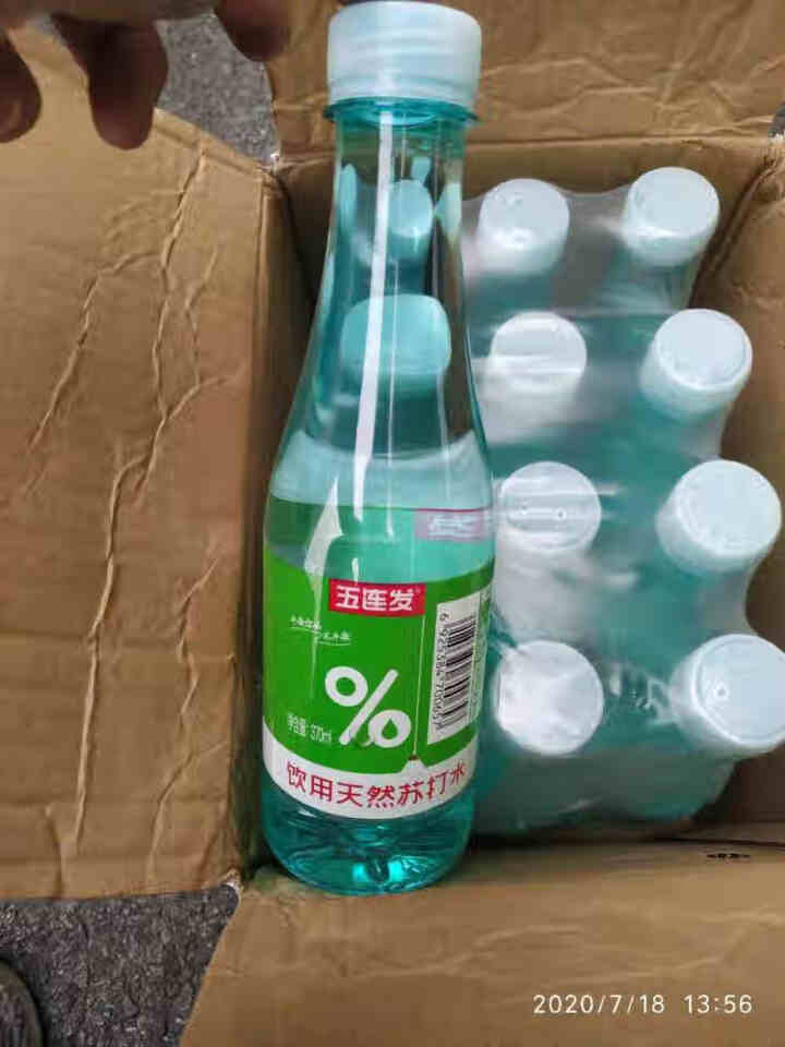 五连发天然苏打水370ml*12瓶 高ph值碱性水无糖无气 弱碱性饮用冷泉水整箱装 370ml*12瓶整箱怎么样，好用吗，口碑，心得，评价，试用报告,第4张