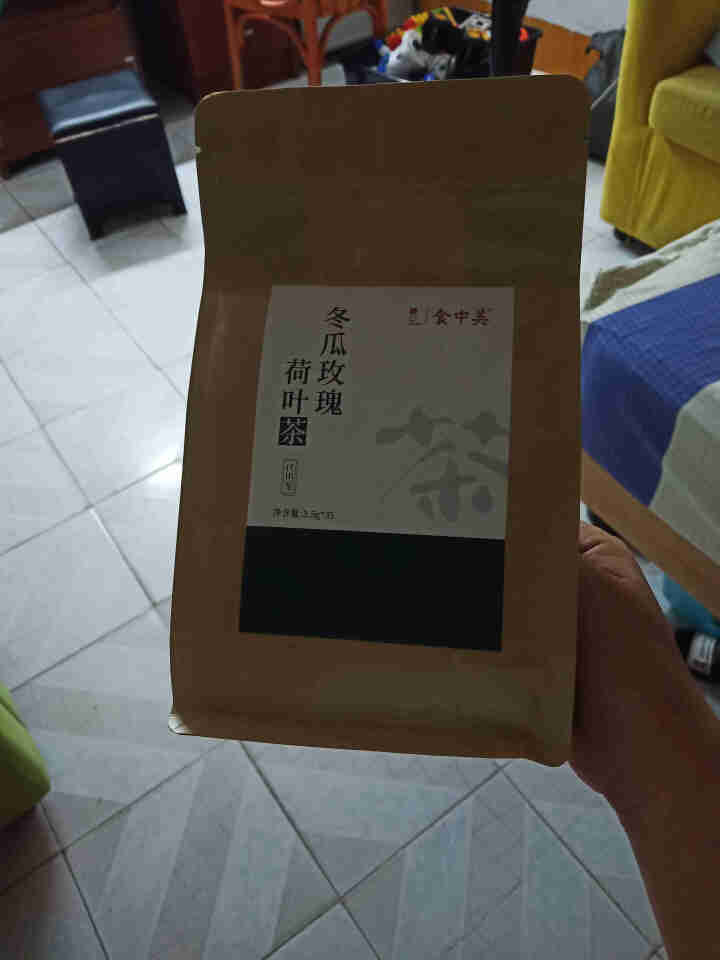 食中美 冬瓜荷叶茶 荷叶茶 决明子玫瑰花茶可搭配祛减除去瘦肚子湿茶肥养生茶瘦气湿茶身茶包 冬瓜茶 花茶 3.5g*35包（1袋）怎么样，好用吗，口碑，心得，评价,第3张