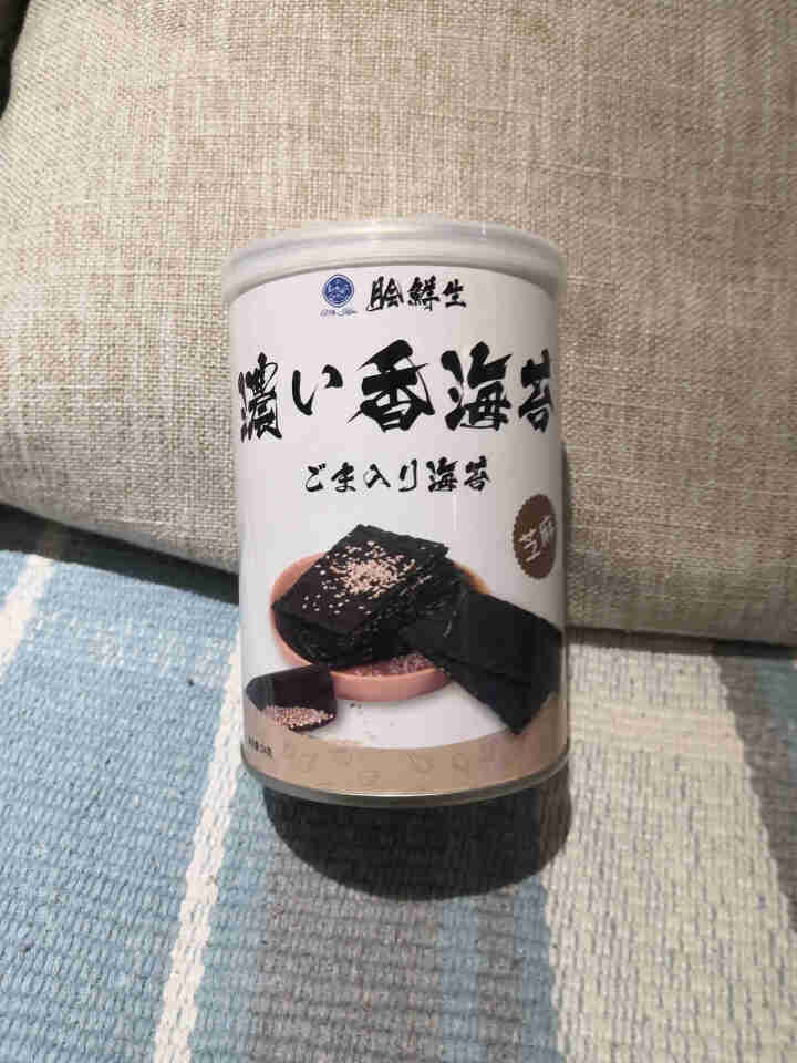 [京东仓库发货]脍鲜生 海苔夹心脆休闲食品宝零食孕妇食品 芝麻口味罐装怎么样，好用吗，口碑，心得，评价，试用报告,第2张