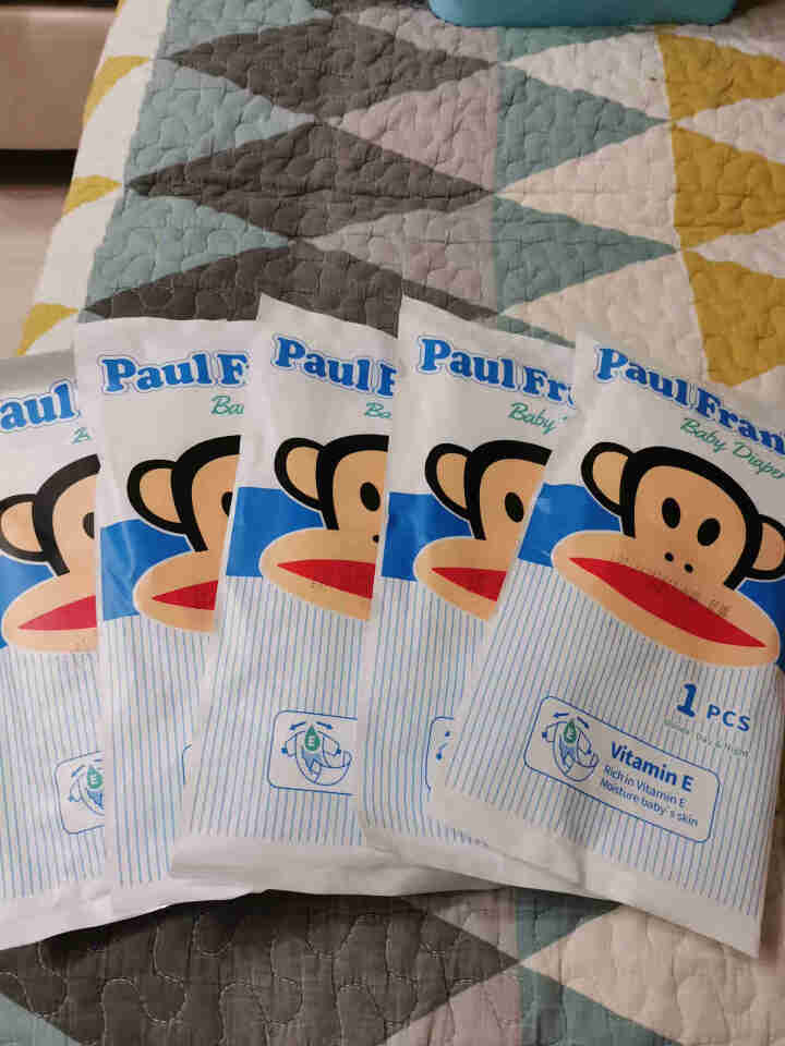 大嘴猴（Paul Frank）维E魔法裤婴儿拉拉裤男女宝宝通用尿不湿试用装 纸尿裤M码5片怎么样，好用吗，口碑，心得，评价，试用报告,第2张