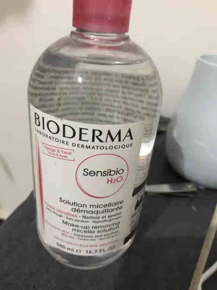 法国贝德玛（BIODERMA）舒妍多效洁肤液500ml （卸妆水 深层清洁 粉水 舒缓保湿 敏感肌 眼唇 原装进口）怎么样，好用吗，口碑，心得，评价，试用报告,第4张