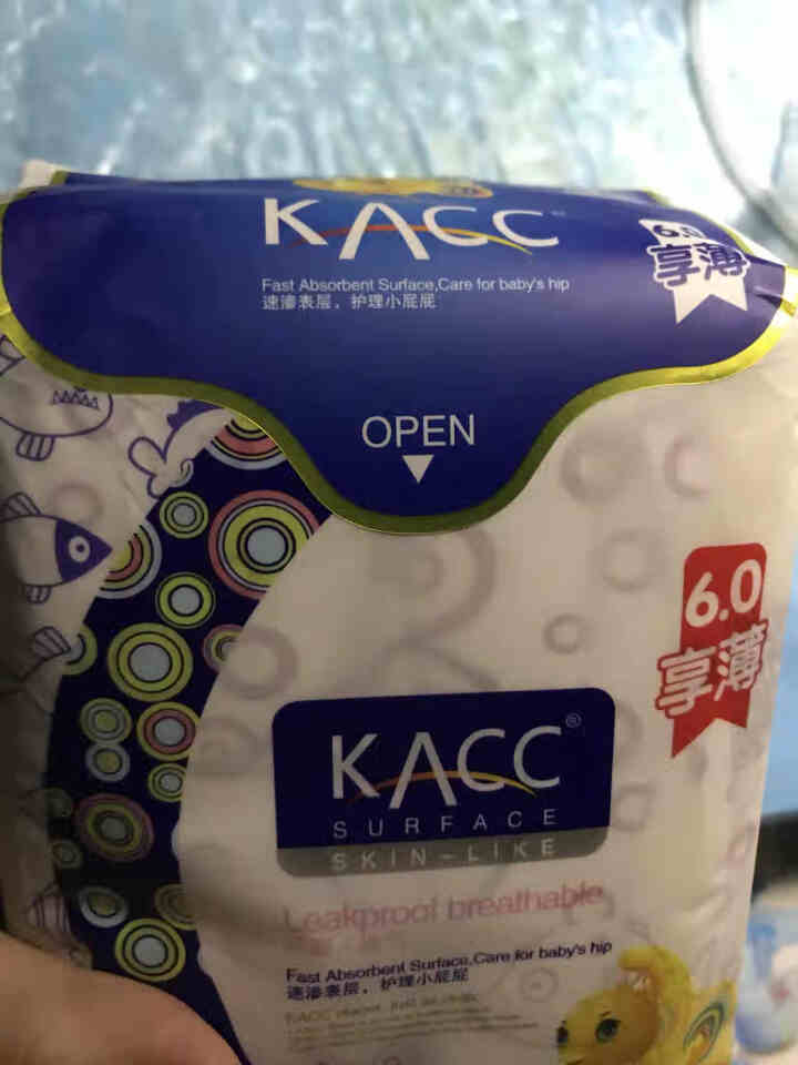 【成都发货】正品KACC6.0升级版享薄无粘贴纸尿片绵柔透气全芯体婴儿宝宝无腰贴纸尿片 旅行装M号9片怎么样，好用吗，口碑，心得，评价，试用报告,第3张