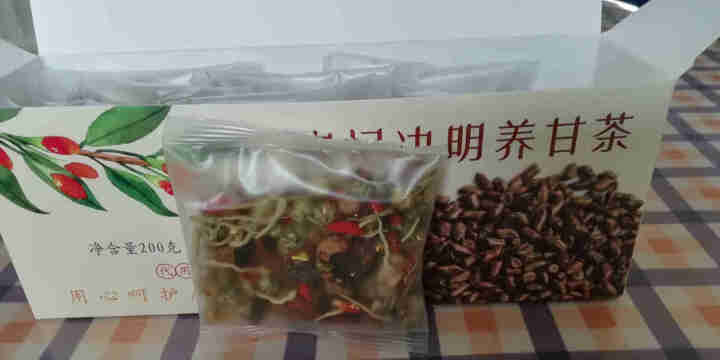 菊花决明子茶枸杞金银花牛蒡根茶 一盒装怎么样，好用吗，口碑，心得，评价，试用报告,第3张