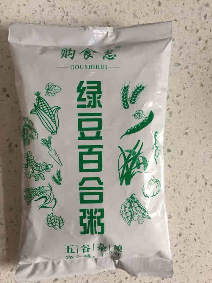 购食惠 绿豆百合粥100g（大米、绿豆、百合）混合粥米粥料五谷杂粮粗粮熬粥怎么样，好用吗，口碑，心得，评价，试用报告,第2张