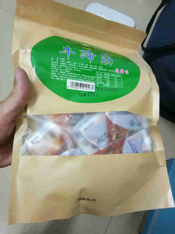 泽李牧牛蹄筋250g内蒙古特产牛筋独立小包装烧烤香辣五香零食小吃 烧烤味怎么样，好用吗，口碑，心得，评价，试用报告,第3张