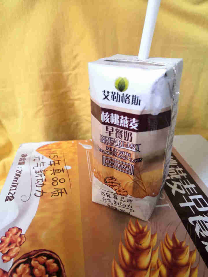 忠厚乳业 艾勒格斯核桃燕麦早餐奶200ml*12盒 整箱牛奶乳饮怎么样，好用吗，口碑，心得，评价，试用报告,第2张