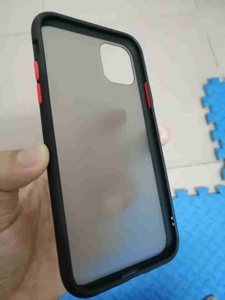 膜思维 苹果11手机壳iPhone11Pro Max全包气囊防摔撞色硅胶边框半透明男女款保护套 苹果11,第3张