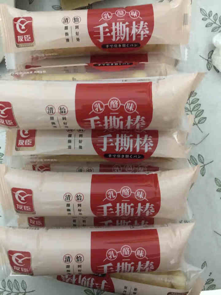 【新品上市】友臣乳酪夹心手撕面包棒法式早餐营养代餐食品糕点心休闲零食小吃整箱 乳酪手撕棒500g整箱怎么样，好用吗，口碑，心得，评价，试用报告,第3张