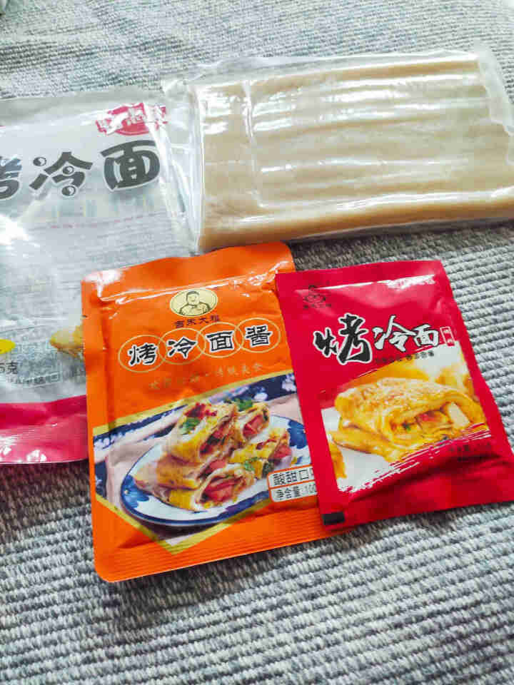 吉朱大福烤冷面片含烤冷面酱料调料朝鲜族风味小吃东北特色小吃615g 615g怎么样，好用吗，口碑，心得，评价，试用报告,第2张