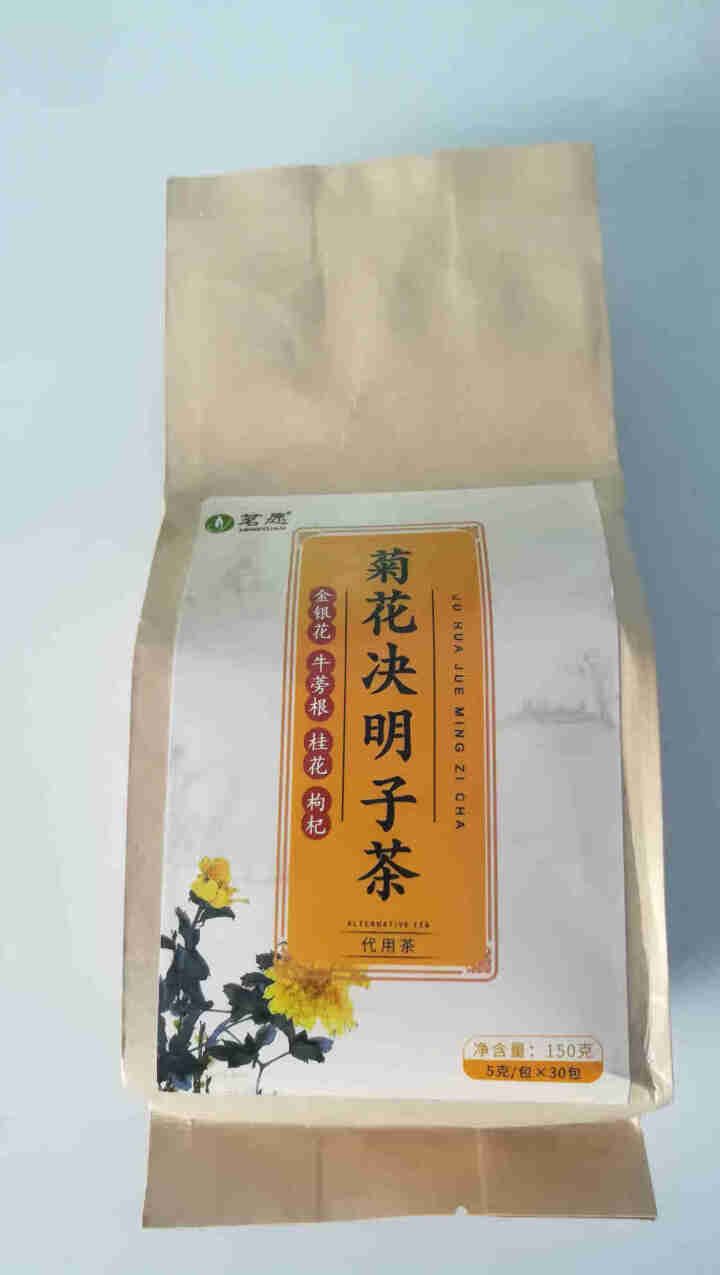 【买2件=发4袋共120包】菊花决明子茶 枸杞子金银花牛蒡茶胎菊桂花养生茶花草茶组合花茶男女泡水喝的 150克(30包)/袋怎么样，好用吗，口碑，心得，评价，试,第4张