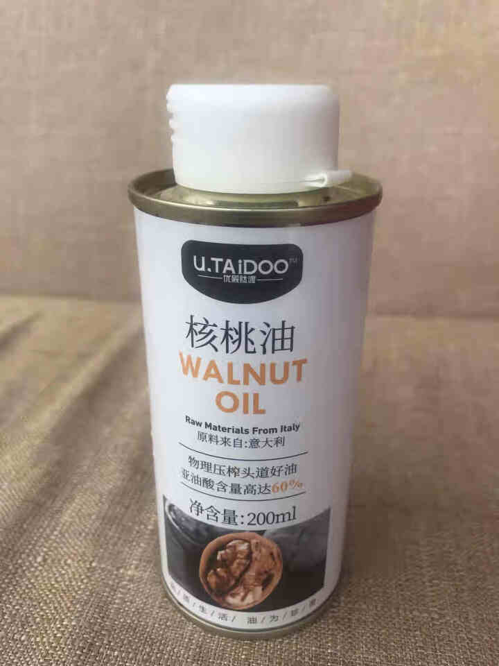 优殿肽渡 核桃油200ml 适用于婴幼儿宝宝食用油（意大利进口原油）怎么样，好用吗，口碑，心得，评价，试用报告,第2张