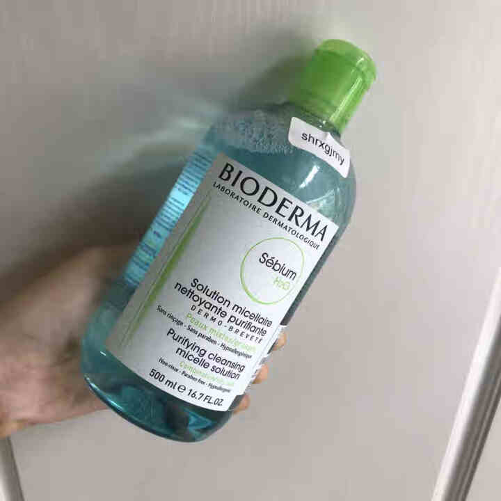 法国贝德玛（BIODERMA）净妍控油洁肤液500ml（卸妆水 深层清洁 绿水 控油补水 改善毛孔痘痘 原装进口）怎么样，好用吗，口碑，心得，评价，试用报告,第5张