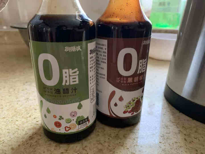 御膳味 0脂肪油醋汁 健身轻食低脂低卡拌水果蔬菜沙拉黑椒汁调味料 0脂肪油醋汁270g+0脂肪黑椒汁270g怎么样，好用吗，口碑，心得，评价，试用报告,第2张