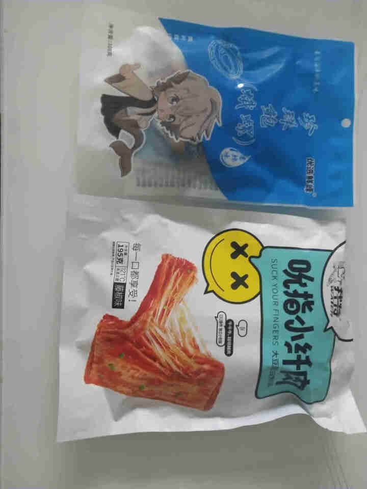 海鲜熟食即食麻辣大虾香辣珍珠鲍螺香辣花蛤豆干辣条网红特产小吃零食品海鲜熟食网红零食辣味海鲜即食 香辣珍珠鲍108g+小纤肉藤椒味195g怎么样，好用吗，口碑，心,第2张