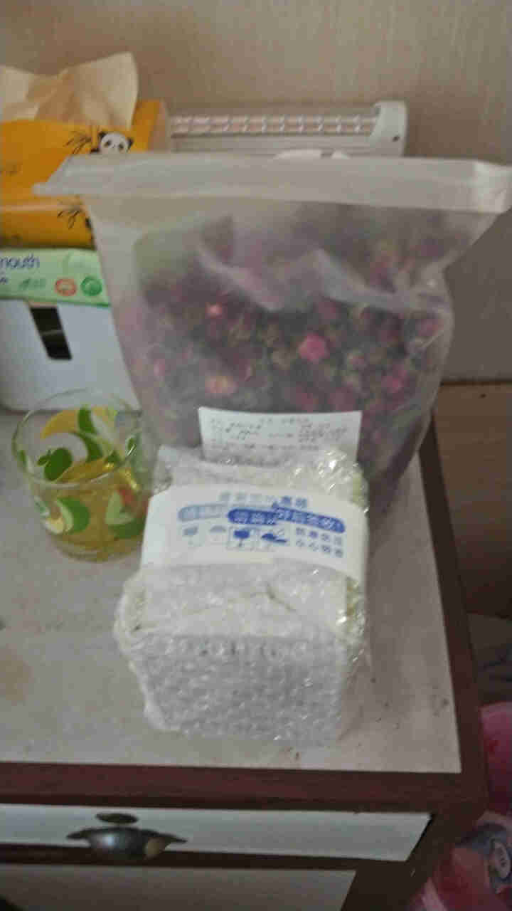 【250克+杯】玫瑰花茶 平阴干玫瑰重瓣红玫瑰花草茶 搭菊花茶金银花泡水喝的花草茶 250g/袋怎么样，好用吗，口碑，心得，评价，试用报告,第3张