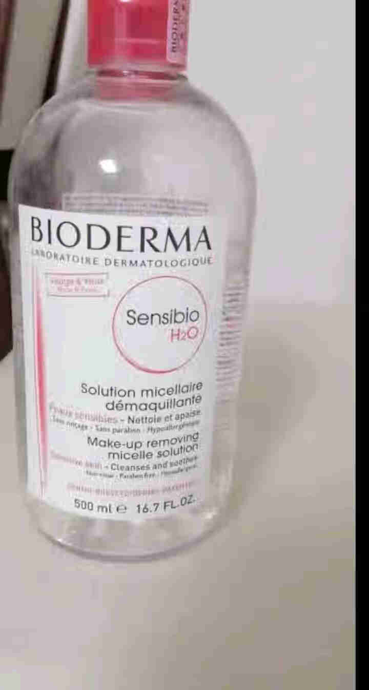 法国贝德玛（BIODERMA）舒妍多效洁肤液500ml （卸妆水 深层清洁 粉水 舒缓保湿 敏感肌 眼唇 原装进口）怎么样，好用吗，口碑，心得，评价，试用报告,第2张