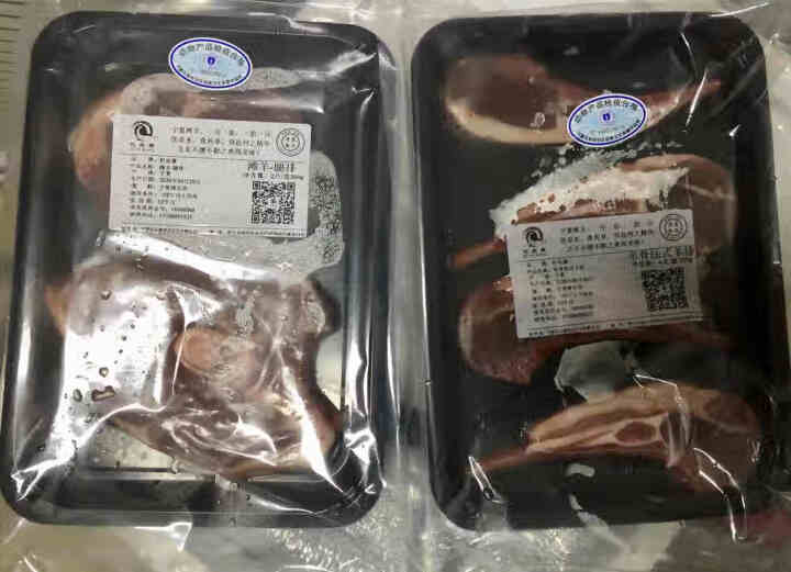 杞乐康 宁夏滩羊肉 生鲜 原切法式单骨雪花羊排220g+原切腿排300g装（法排4支、腿排2片）怎么样，好用吗，口碑，心得，评价，试用报告,第4张