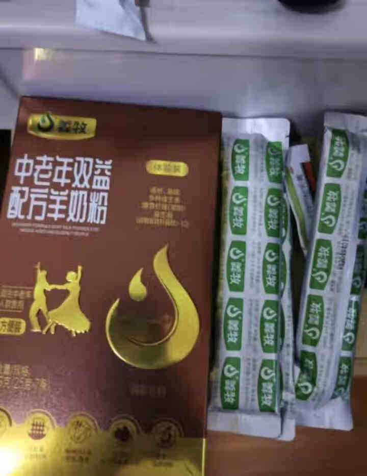 羴牧 羊奶粉 中老年成人无蔗糖高钙羊奶粉高铁高锌富硒多维生素益生菌双益菊粉配方羊奶粉早餐奶粉小包装 试用装（25克*3条）怎么样，好用吗，口碑，心得，评价，试用,第4张