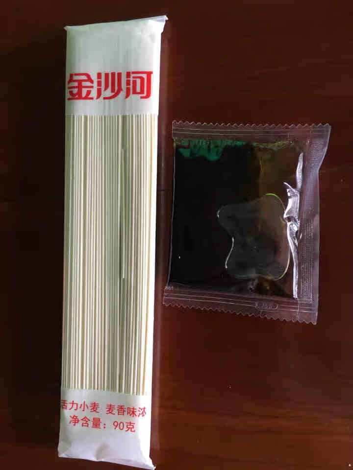 金沙河葱油拌面 非油炸 速食 干拌刀削面 三联包 90g*3包含酱包怎么样，好用吗，口碑，心得，评价，试用报告,第4张