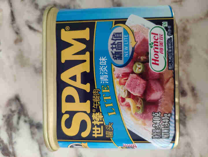 世棒（SPAM）午餐肉罐头清淡口味340g 开罐即食早餐三明治火锅烧烤麻辣香锅泡面搭档怎么样，好用吗，口碑，心得，评价，试用报告,第2张