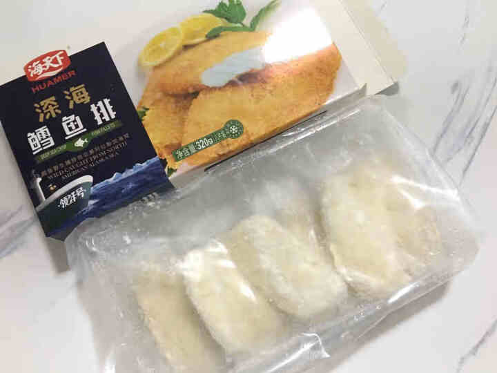 海天下 冷冻深海鳕鱼排320g（8片装）盒装 冷冻裹粉油炸香脆烧烤食材调制品鳕鱼条怎么样，好用吗，口碑，心得，评价，试用报告,第2张