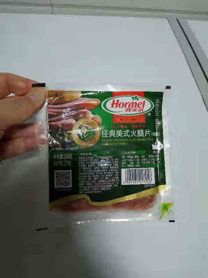 荷美尔（Hormel）经典美式火腿片（烟熏）250g/袋 全程冷链冷藏熟食早餐火锅火腿片三明治食材火腿 烧烤食材怎么样，好用吗，口碑，心得，评价，试用报告,第2张