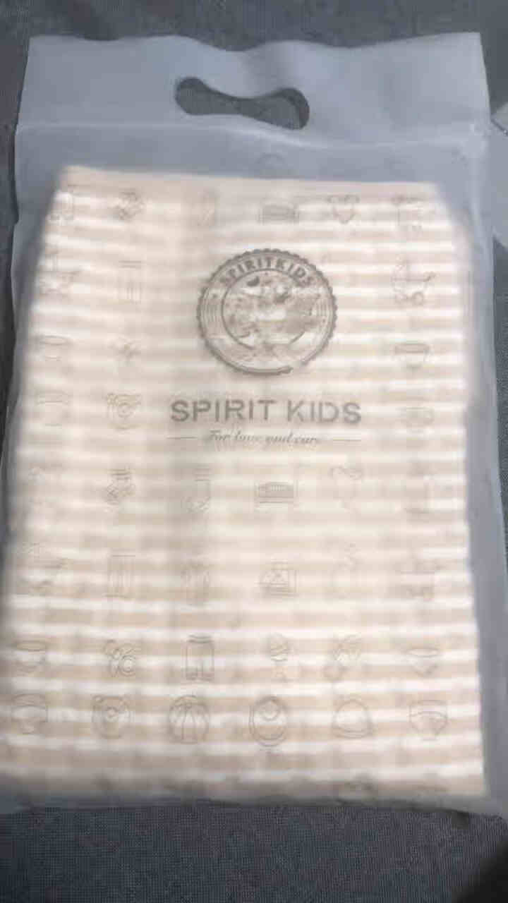 Spirit Kids 彩棉婴儿隔尿垫 超大防水透气宝宝隔尿垫棉质床垫月经垫 咖白条纹35x45CM(用于推车餐椅座椅等)2条装怎么样，好用吗，口碑，心得，评价,第2张