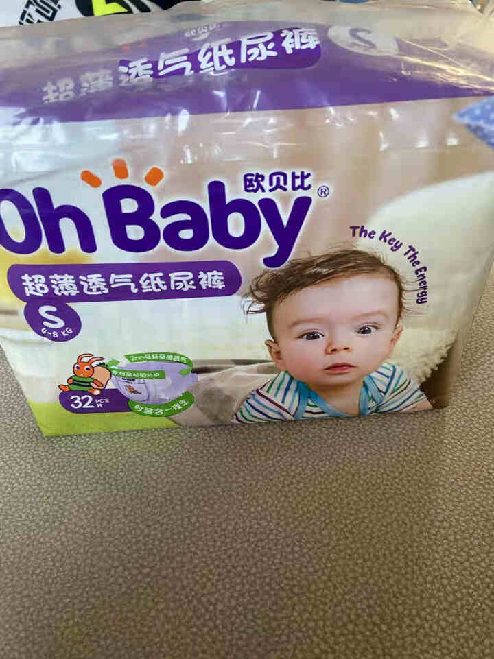 欧贝比（OHBABY）婴儿纸尿裤 新生儿超薄透气尿不湿 男女宝宝通用   S码32片怎么样，好用吗，口碑，心得，评价，试用报告,第2张